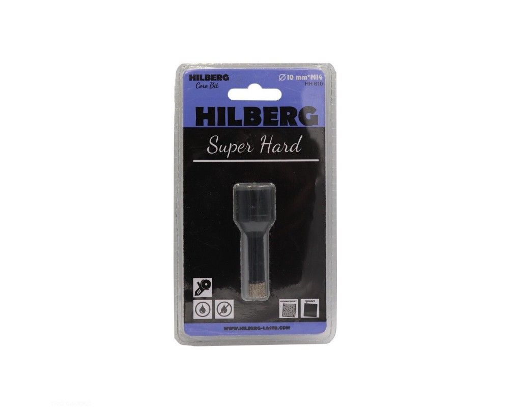 Коронка алмазная 10мм Hilberg Super Hard М14 HH610
