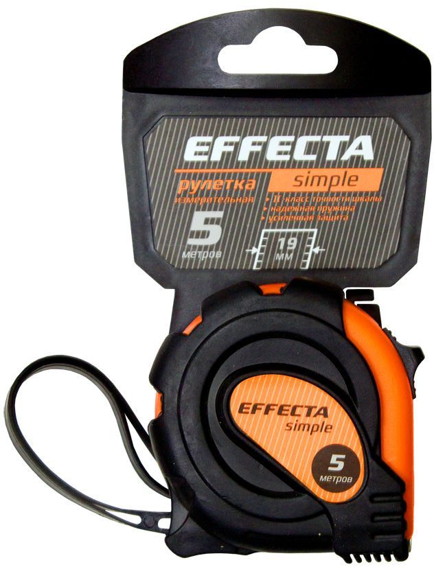Рулетка "EFFECTA Simple" -10м/25 мм											