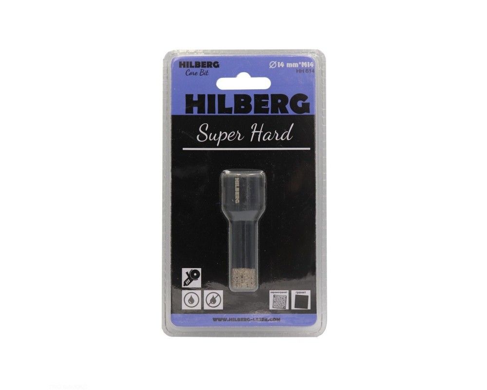 Коронка алмазная 14мм Hilberg Super Hard М14 HH614