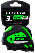 Рулетка Effecta Nylon -3м/19 мм с магнитом, автостопом, лентой нейлон