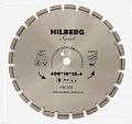 Диск алмазный отрезной 400*25,4*12 Hilberg Hard Materials Лазер асфальт HM309
