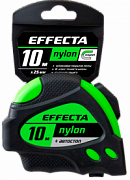 Рулетка Effecta Nylon -10м/25 мм с магнитом, автостопом, лентой нейлон