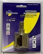 Коронка алмазная по керамике и кафелю с центрирующим сверлом 42мм  400042